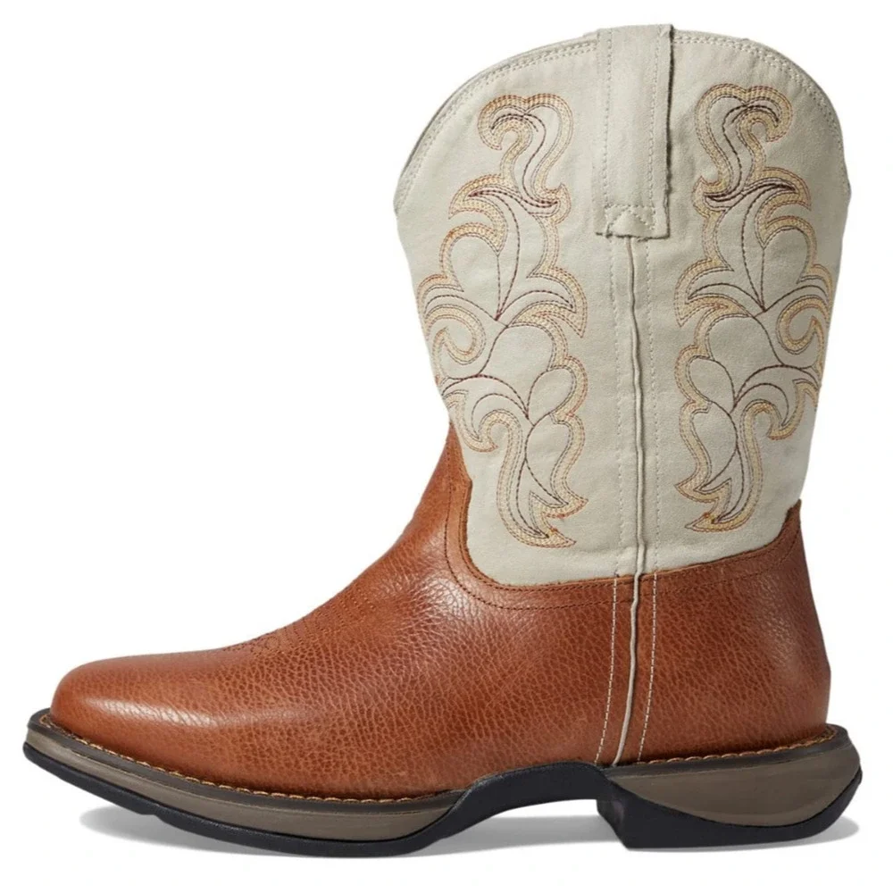 Roper Wilder Embroidered Square Toe Pull On Cowboy Mens Boot Size 9 D Casual